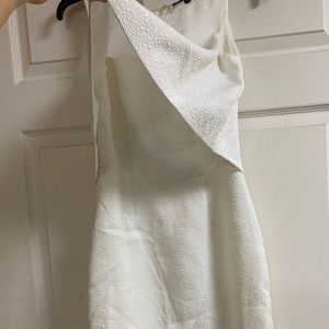 White size 0 Gianni Bini dress with overlay